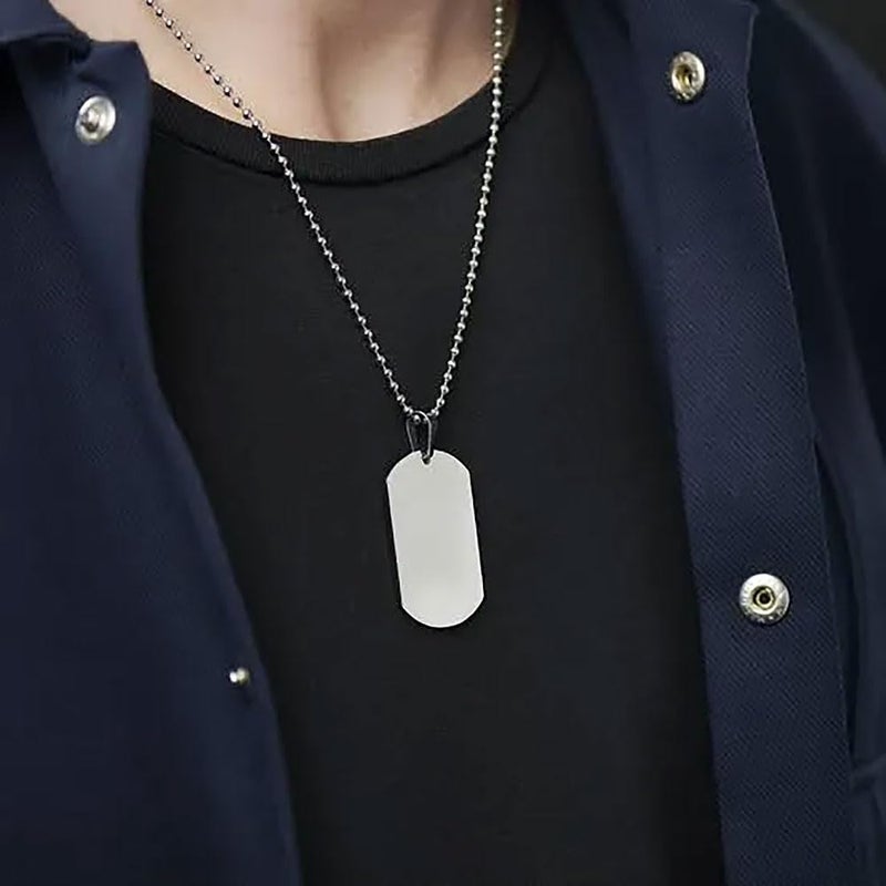 SBC Stainless steel 4.5 in and 27 in. military dog tag ball chain Ships in 1-2 days from USA! - Image 4